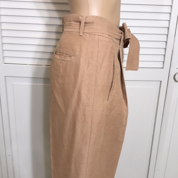 Aritzia Wilfred Cauchy Cropped Lyocell & Linen Pants/Trousers Size 2